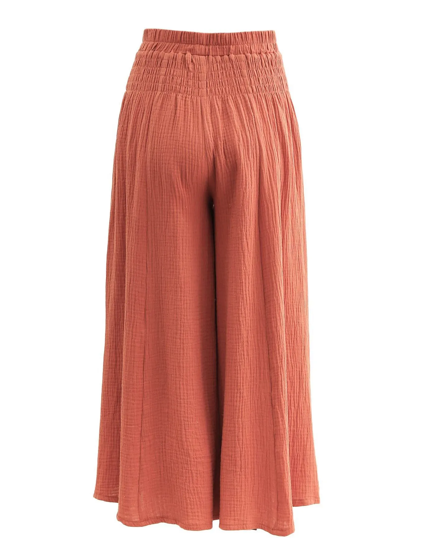 High Waist Cotton Double Yarn Breathable Loose Wide-Leg Yoga Pants