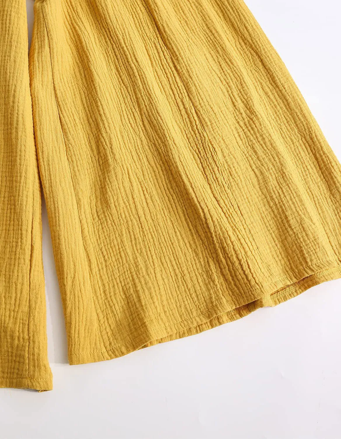 High Waist Cotton Double Yarn Breathable Loose Wide-Leg Yoga Pants