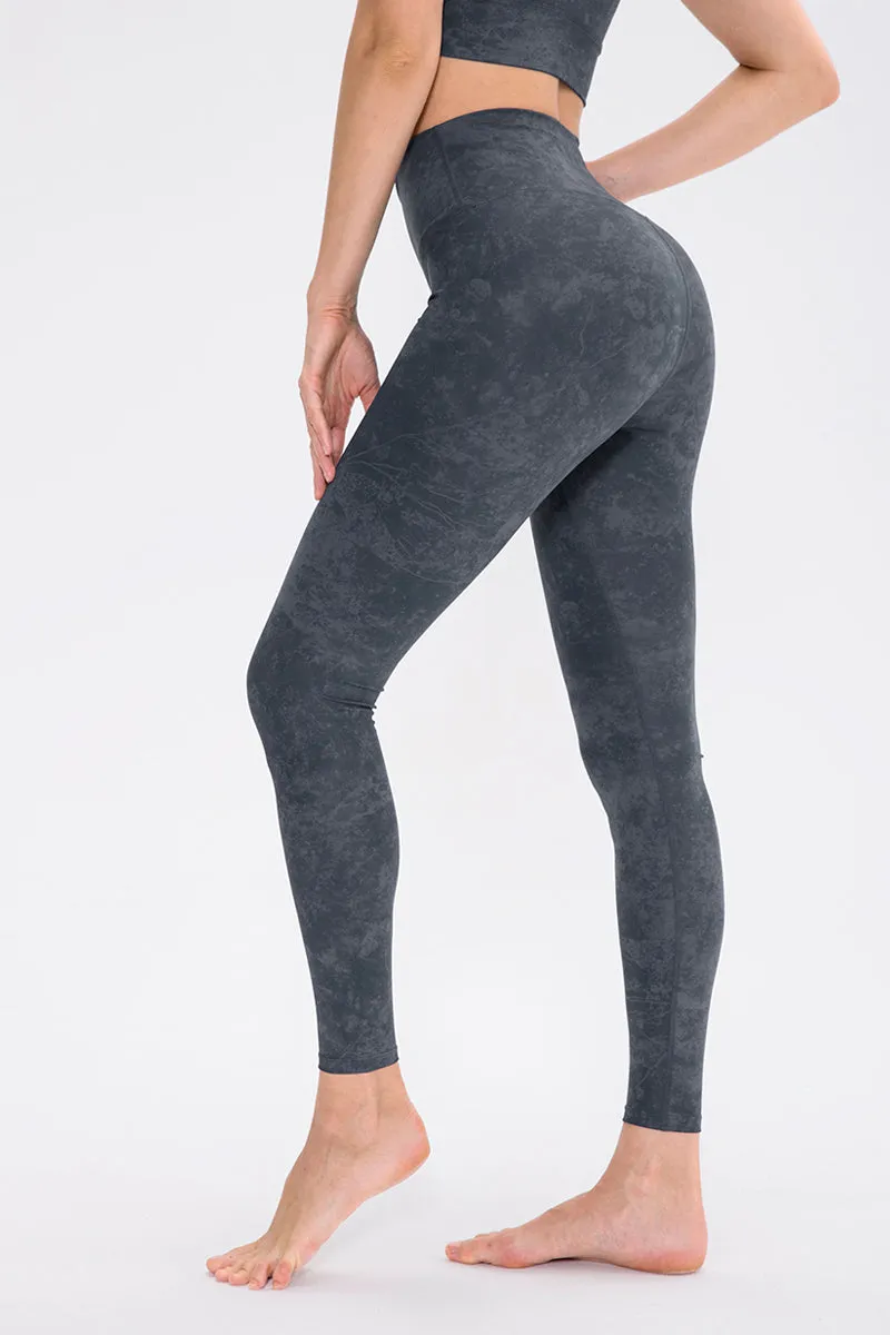 High-Waisted Tie Dyed Workout Leggings