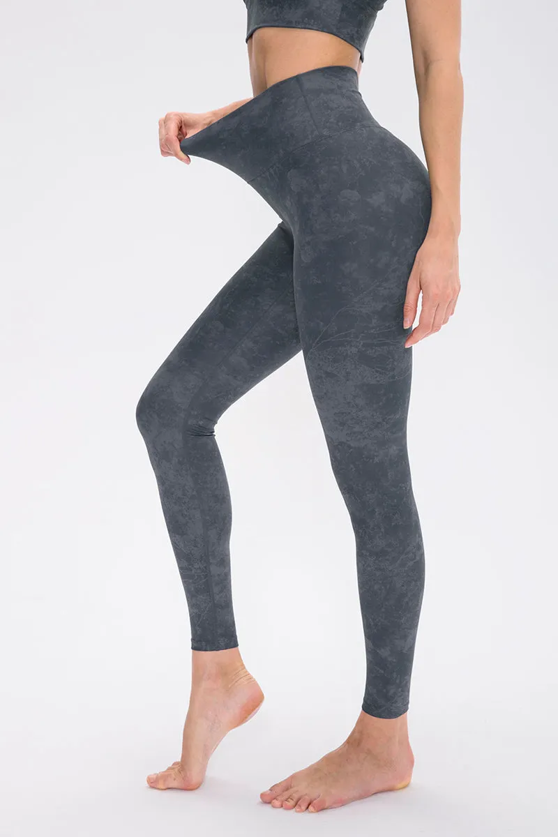 High-Waisted Tie Dyed Workout Leggings