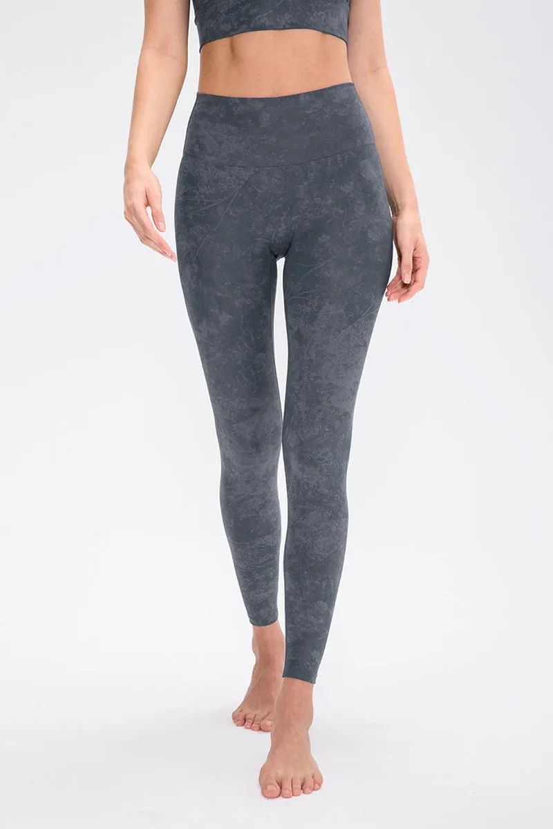 High-Waisted Tie Dyed Workout Leggings