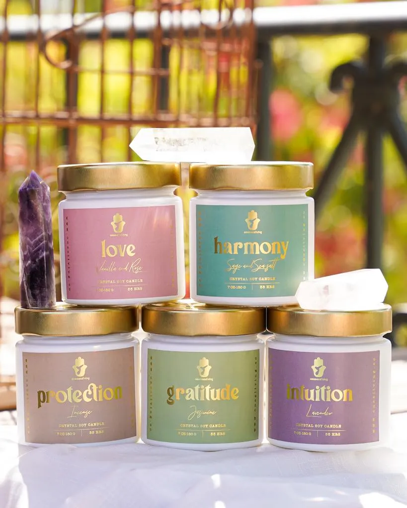 Intuition Crystal Candle