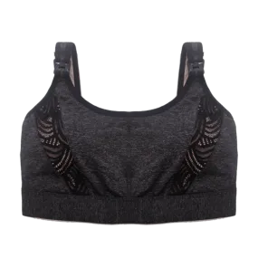 Jo Charcoal Maternity Sports Bra