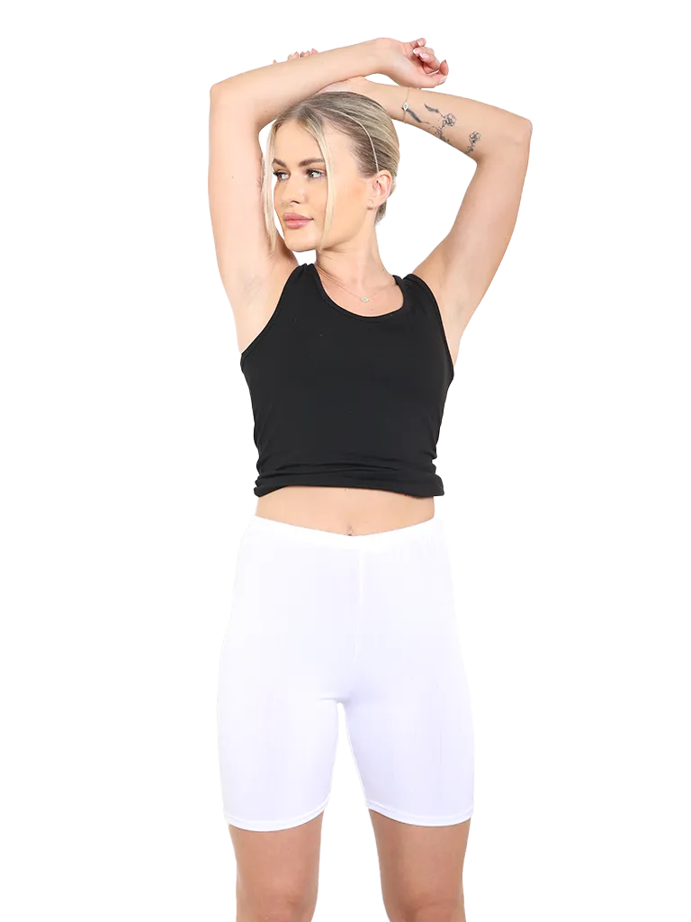 Ladies Over Knee Cotton Cycling Shorts