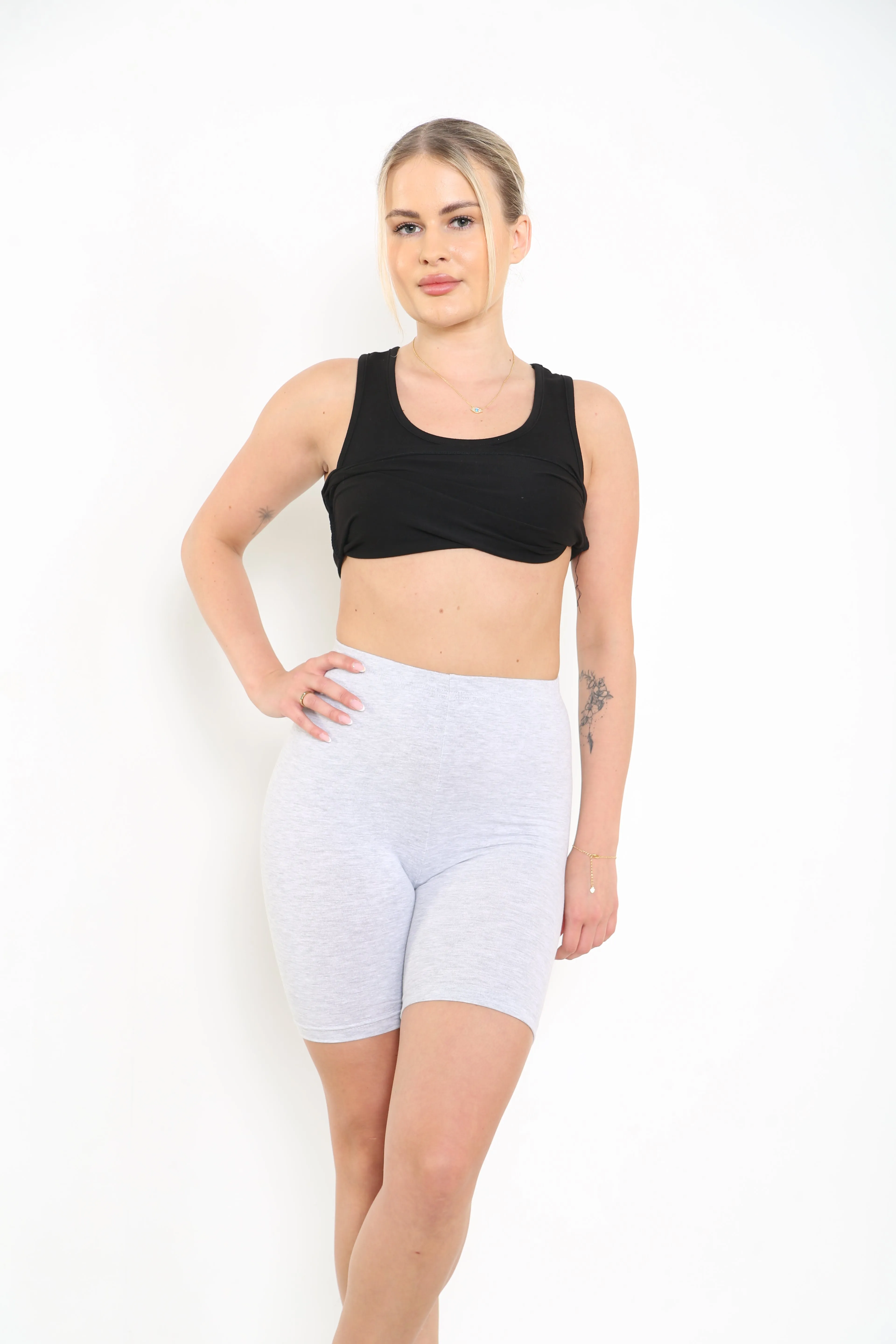 Ladies Over Knee Cotton Cycling Shorts
