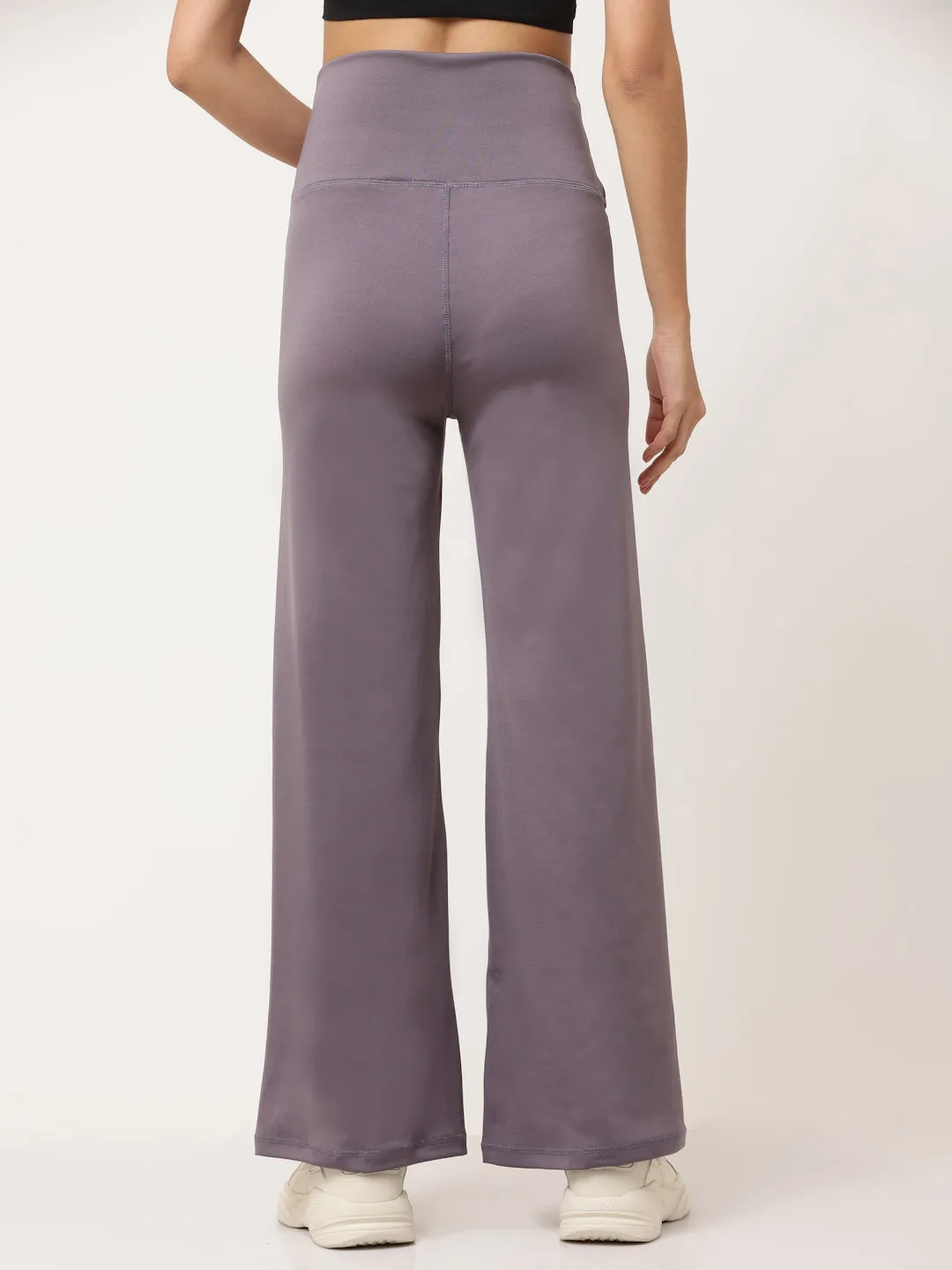 Lavender Flared High Rise Full Length Yoga Pants