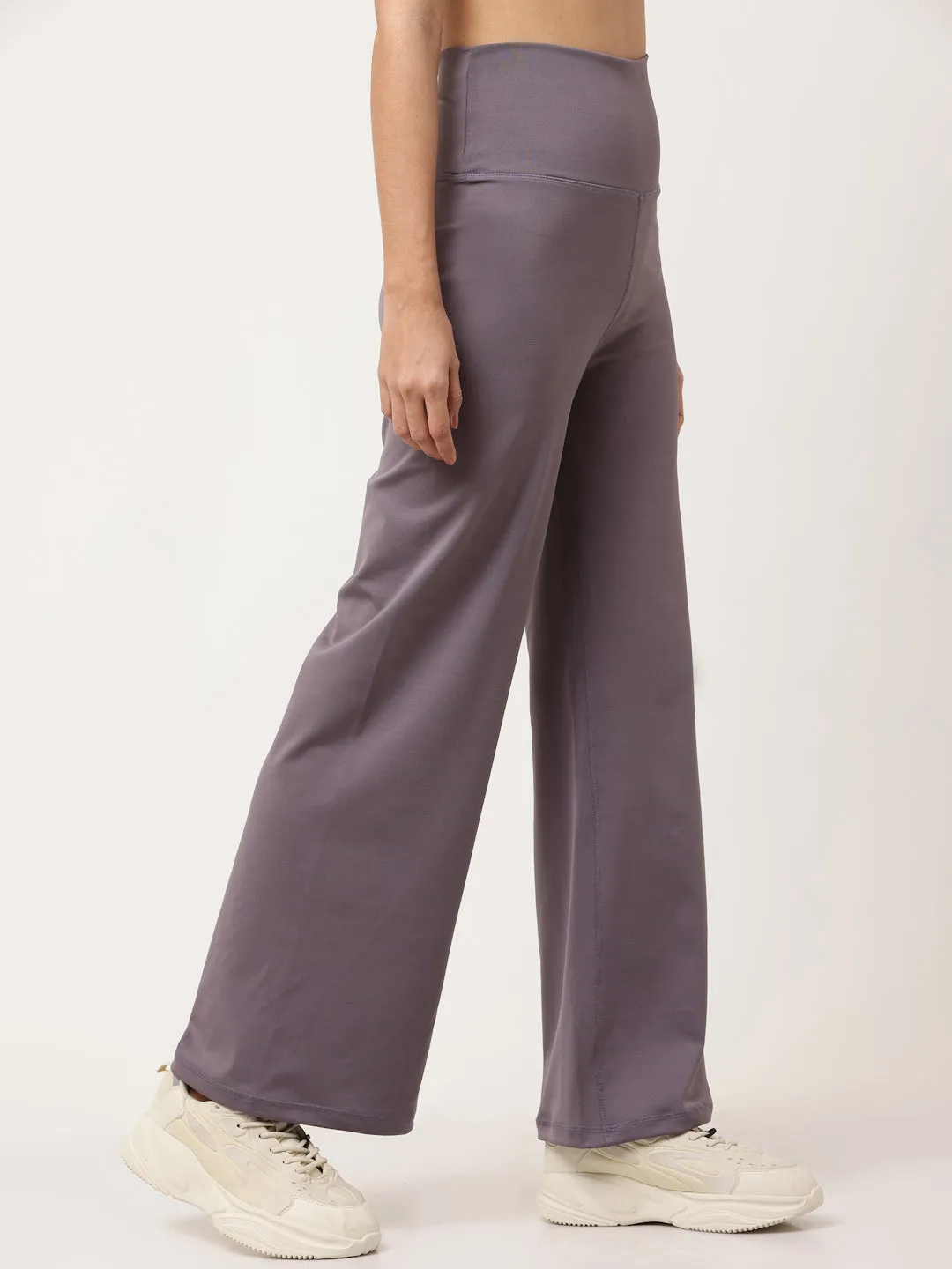 Lavender Flared High Rise Full Length Yoga Pants