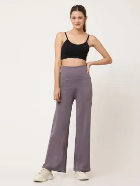 Lavender Flared High Rise Full Length Yoga Pants