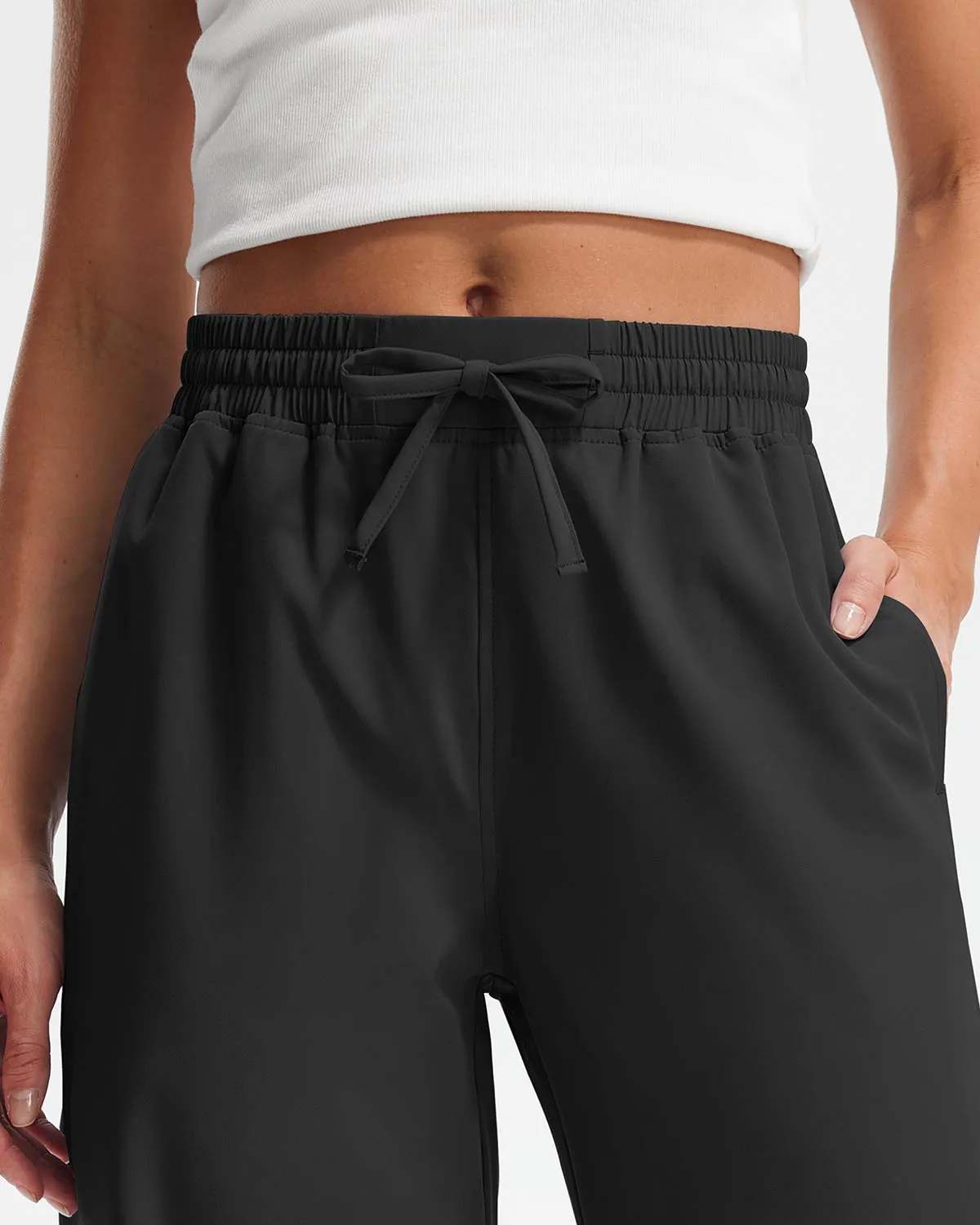 Libin Women's 29" High Waist Loose Casual  Wide Leg Pants