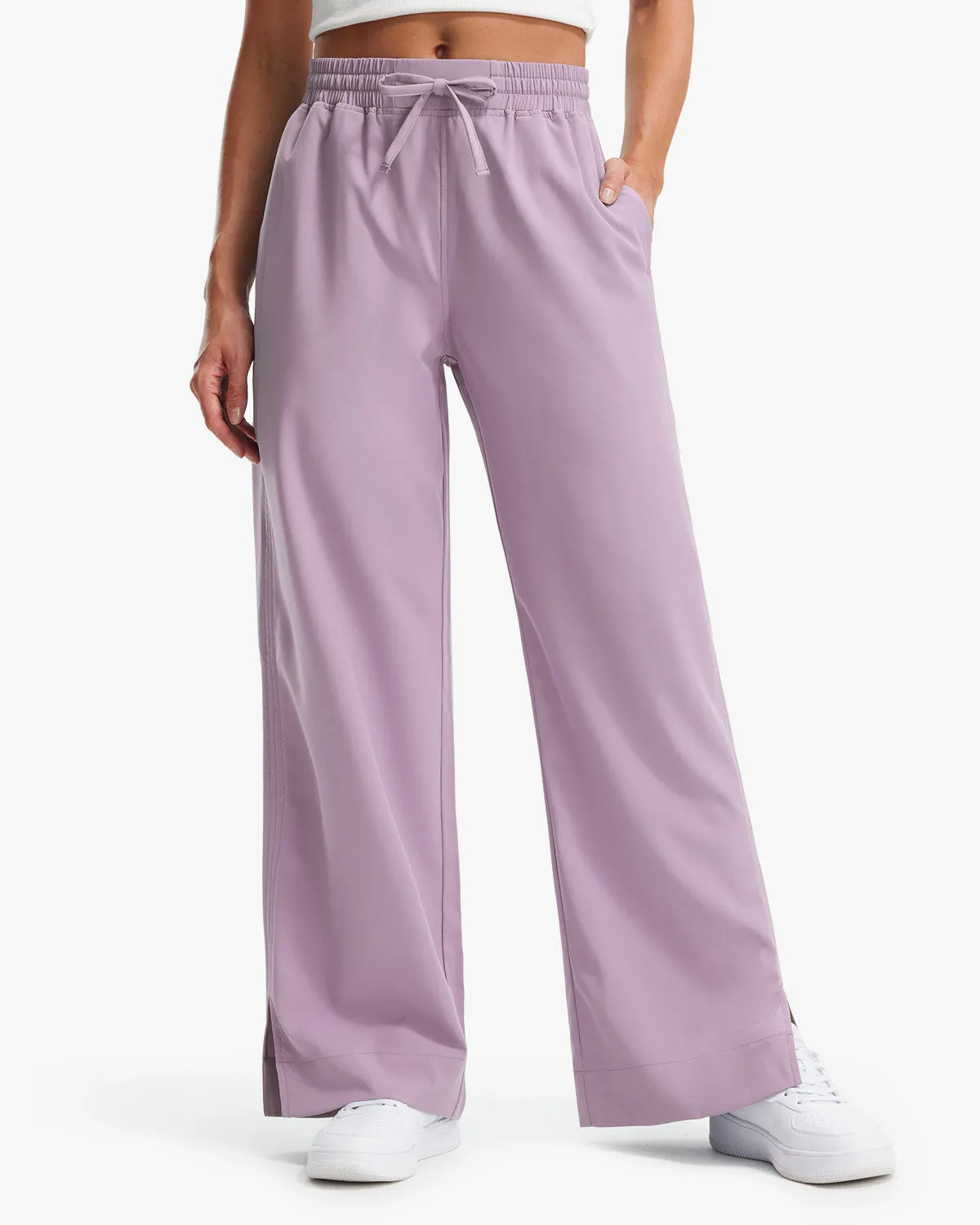 Libin Women's 29" High Waist Loose Casual  Wide Leg Pants