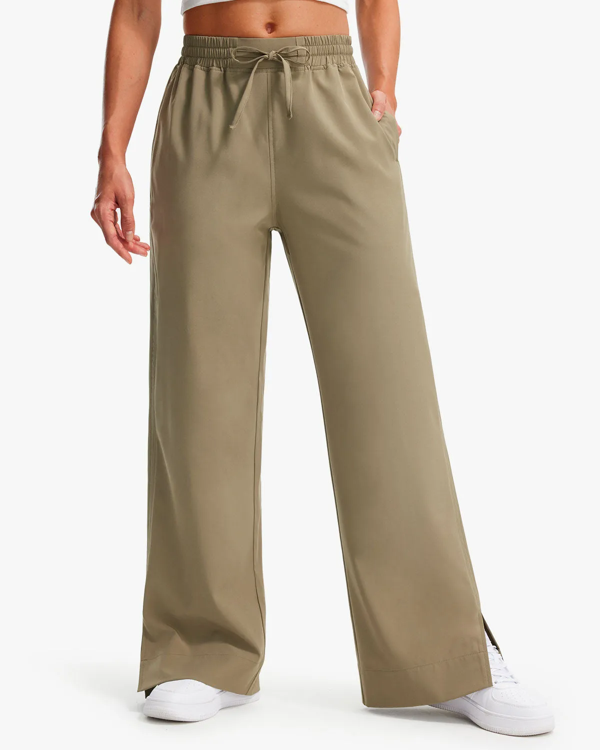 Libin Women's 29" High Waist Loose Casual  Wide Leg Pants