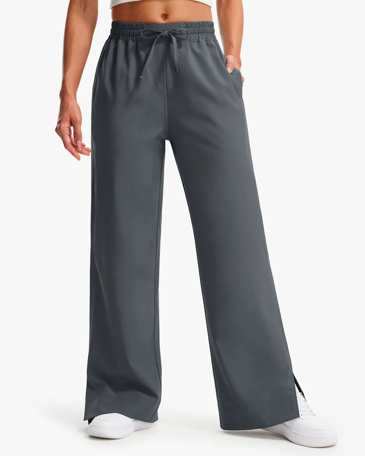 Libin Women's 29" High Waist Loose Casual  Wide Leg Pants