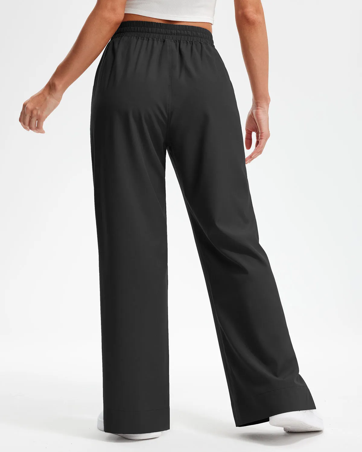 Libin Women's 29" High Waist Loose Casual  Wide Leg Pants