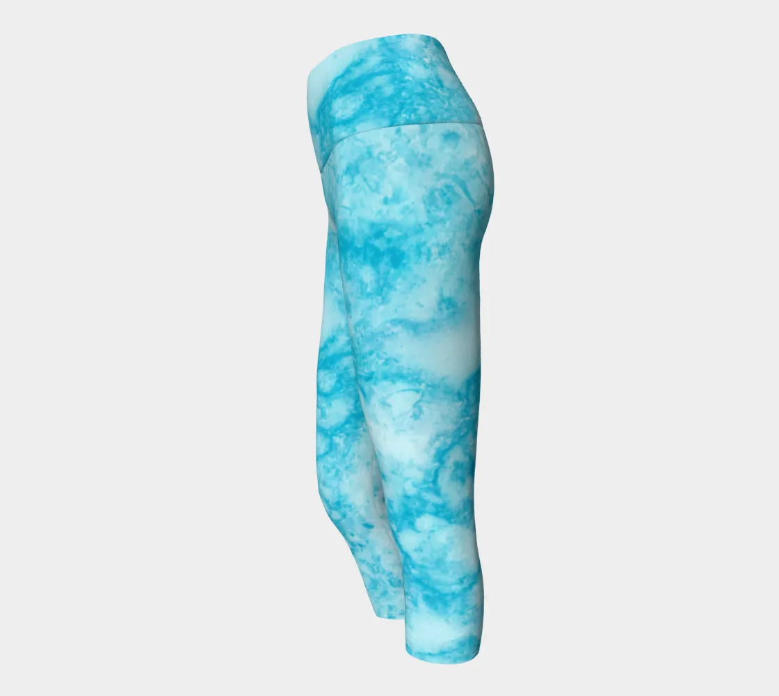 Marble Sky Yoga Capris