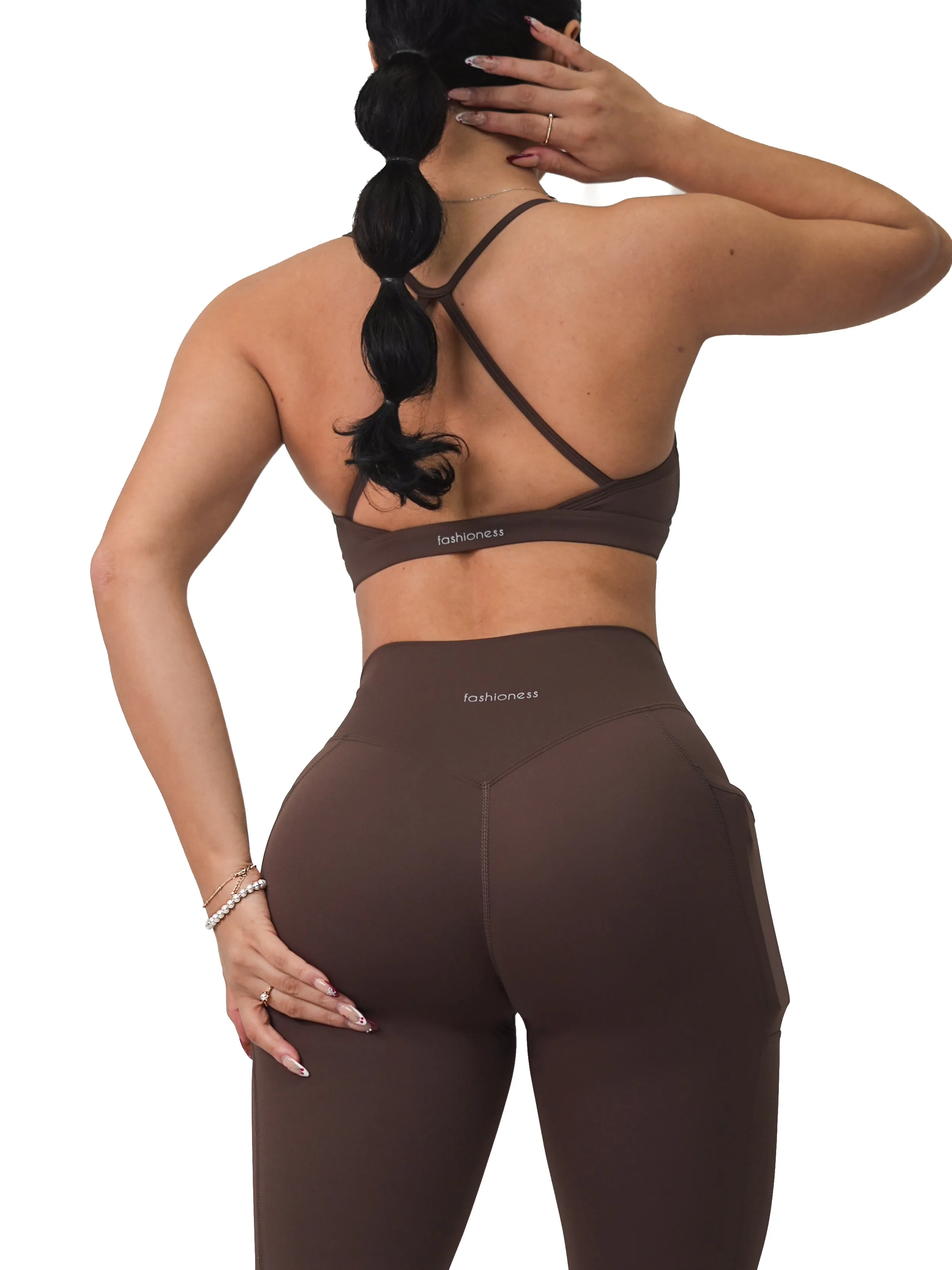 Premier Bombshell Sports Bra (Cocoa Brown)