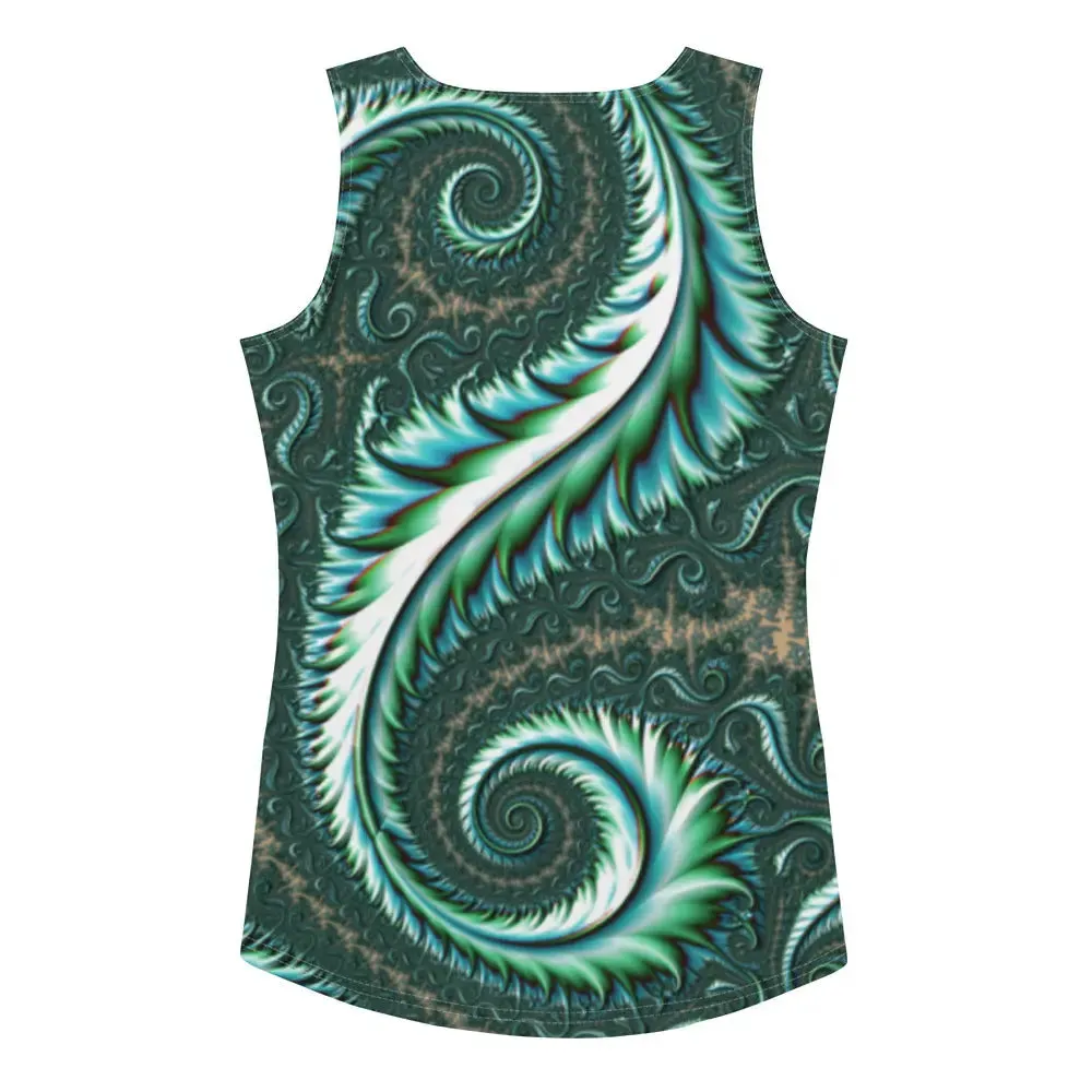 "Fractal Fern" Collection - All Over Print Tank Top