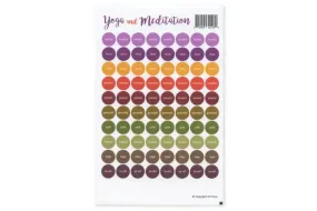 "Yoga and Meditation" Lid Stickers (Sheet of 88)