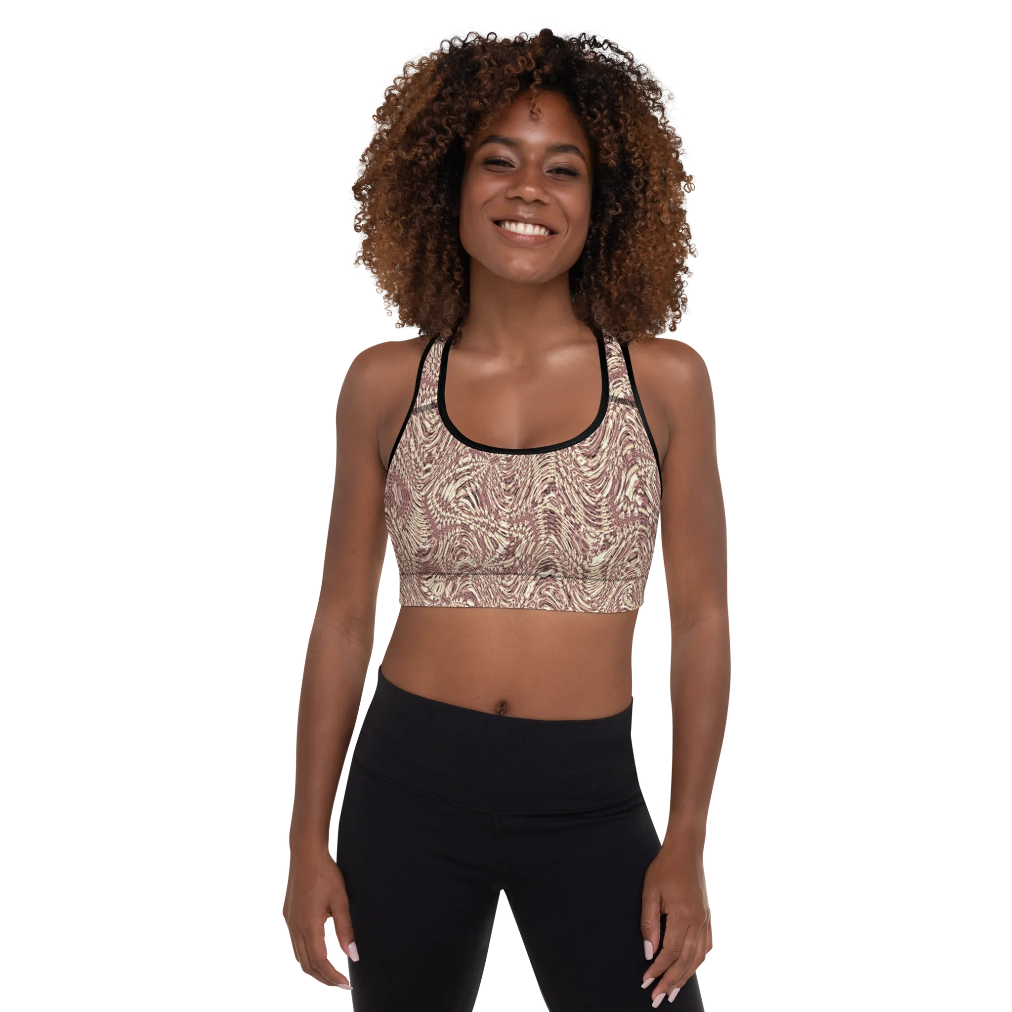 Recursia Alchemical Vision Padded Sports Bra In Pink