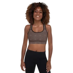 Recursia Desert Dream Padded Sports Bra In Pink