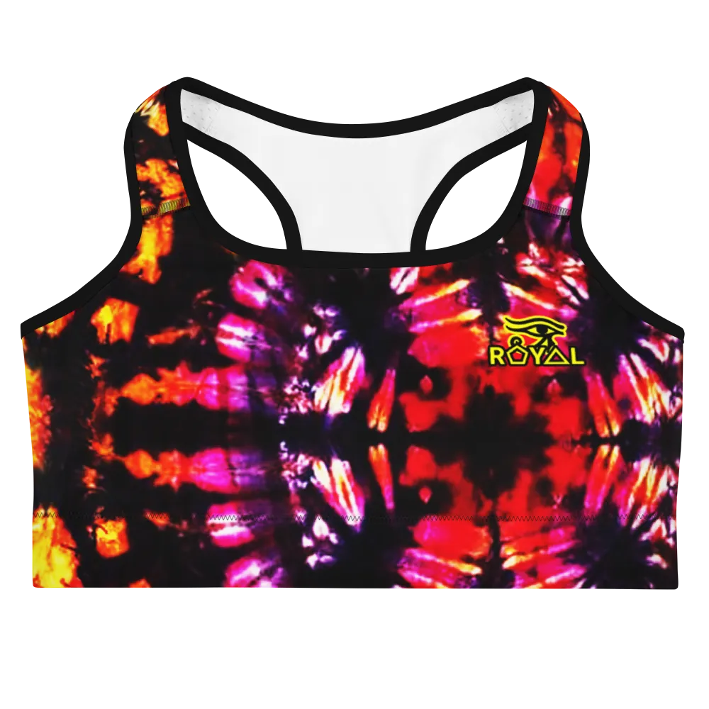 ROYAL. |  Urban Resort | CONSCIOUS CULTURE Eye of Ra Fashion Sports Bra SPIRITUAL TYE DYE