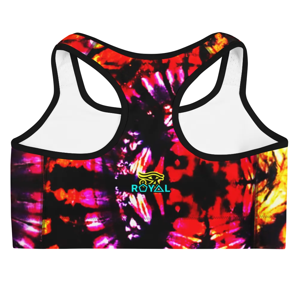 ROYAL. |  Urban Resort | CONSCIOUS CULTURE Eye of Ra Fashion Sports Bra SPIRITUAL TYE DYE