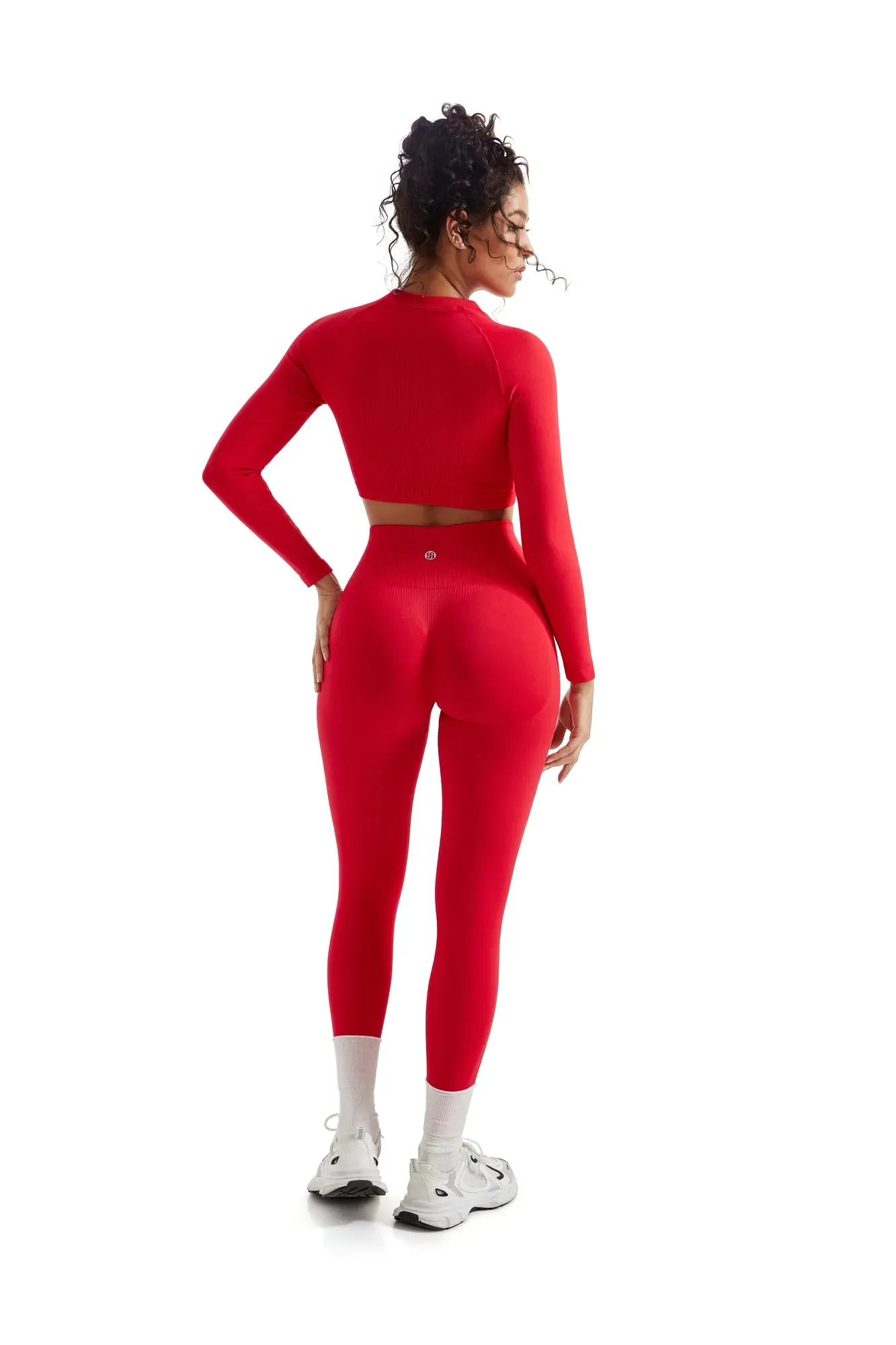 Seamless Crop Top Workout Set