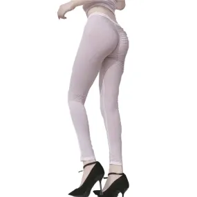 Sexy Transparent Leggings Pantyhose High Elastic Sheer Yoga Trousers for Women