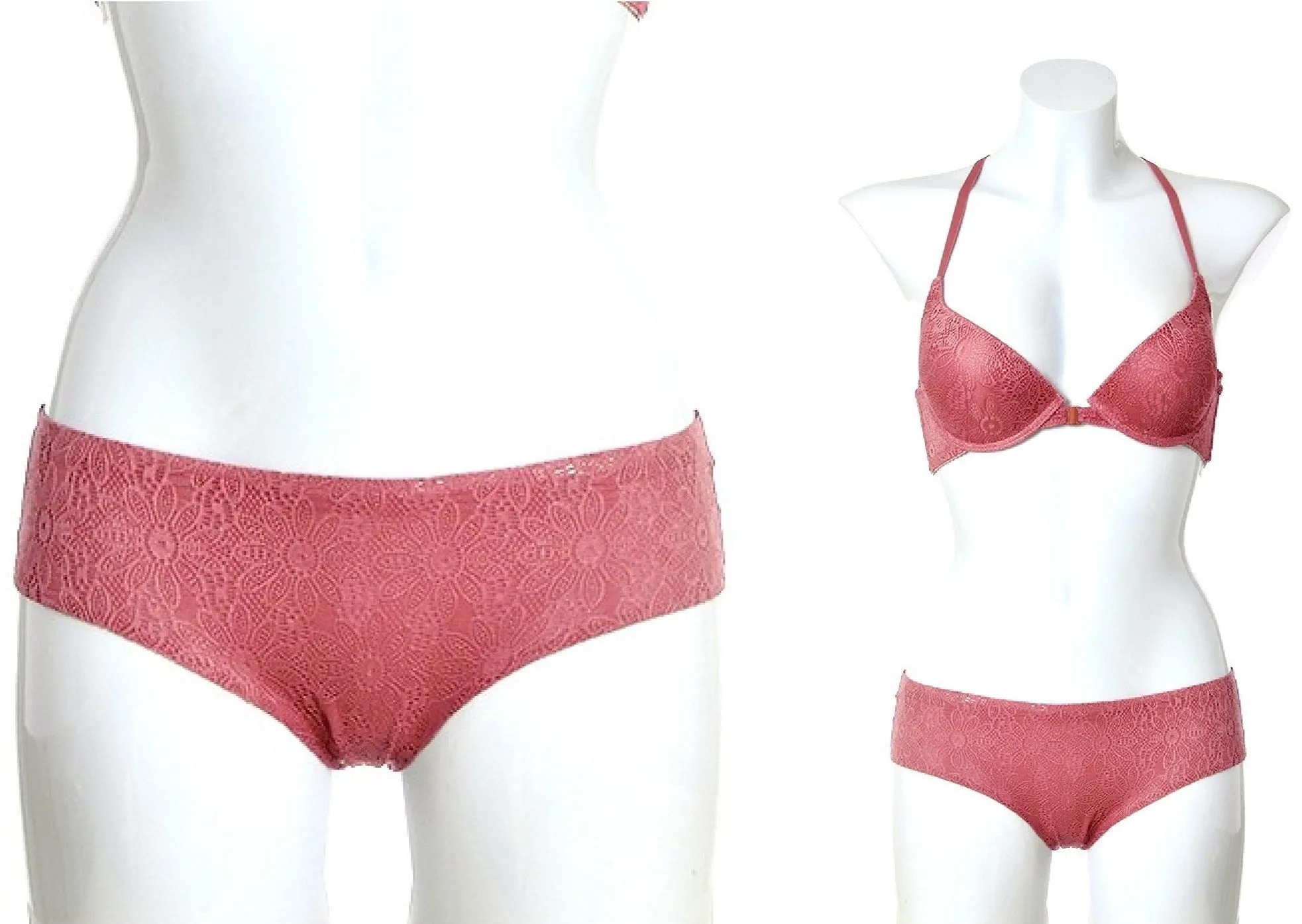 Sheer Floral & Lace Full Coverage Panties