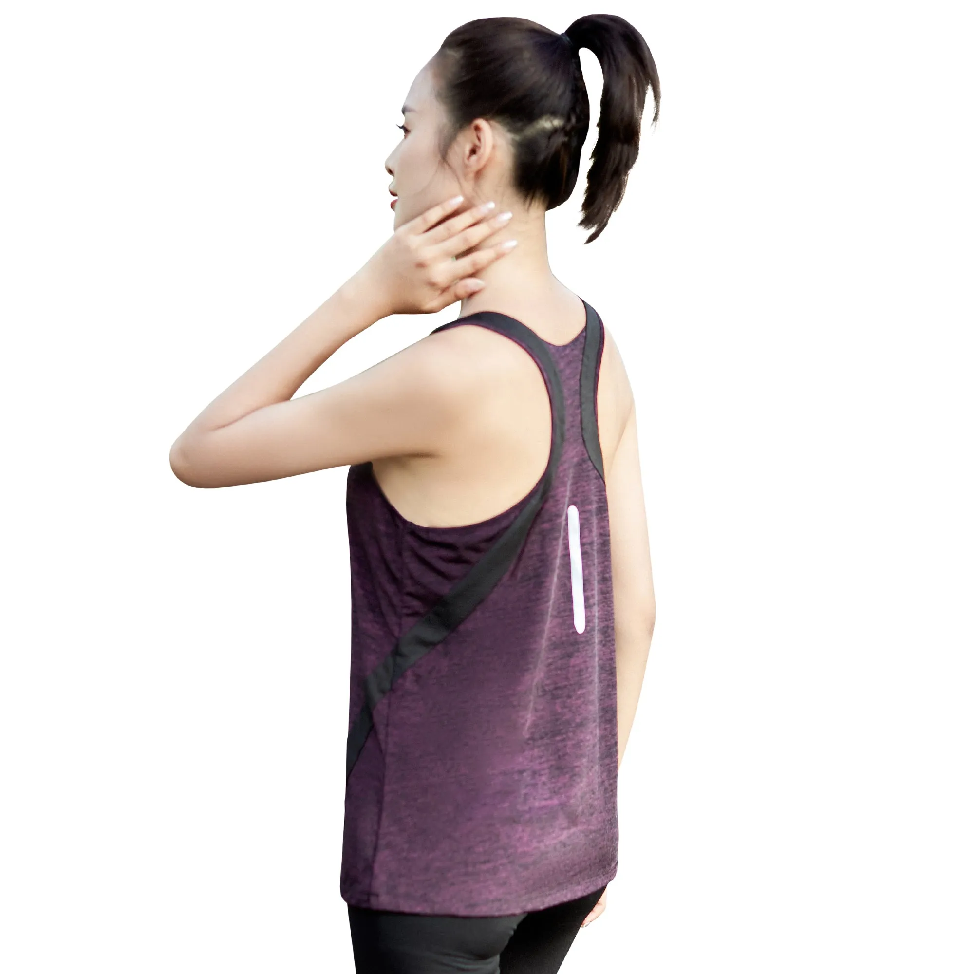 Sidiou Gruop Anniou Sleeveless Workout Tank Tops for Women Gym  Breathable Running Tops Sun Protection Yoga Sport Vest