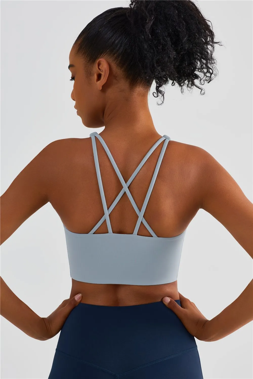Soft Marshmallow Strappy Sports Bra