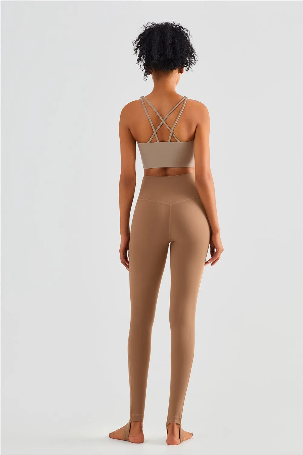 Soft Marshmallow Strappy Sports Bra
