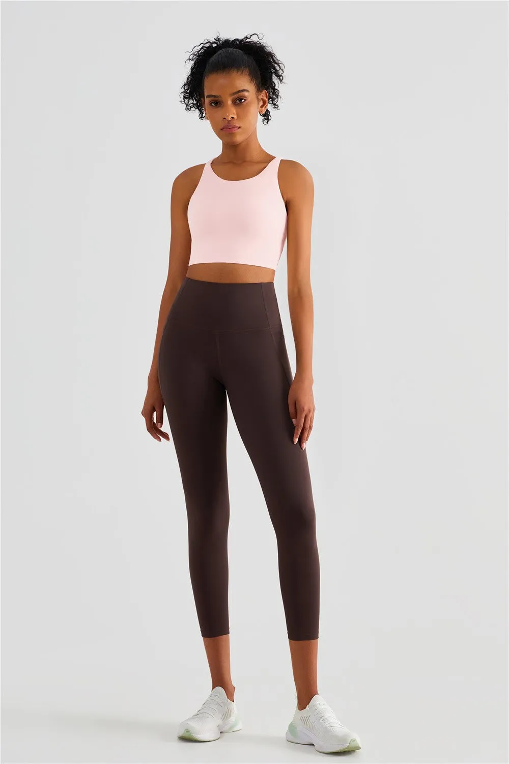 Soft Marshmallow Strappy Sports Bra