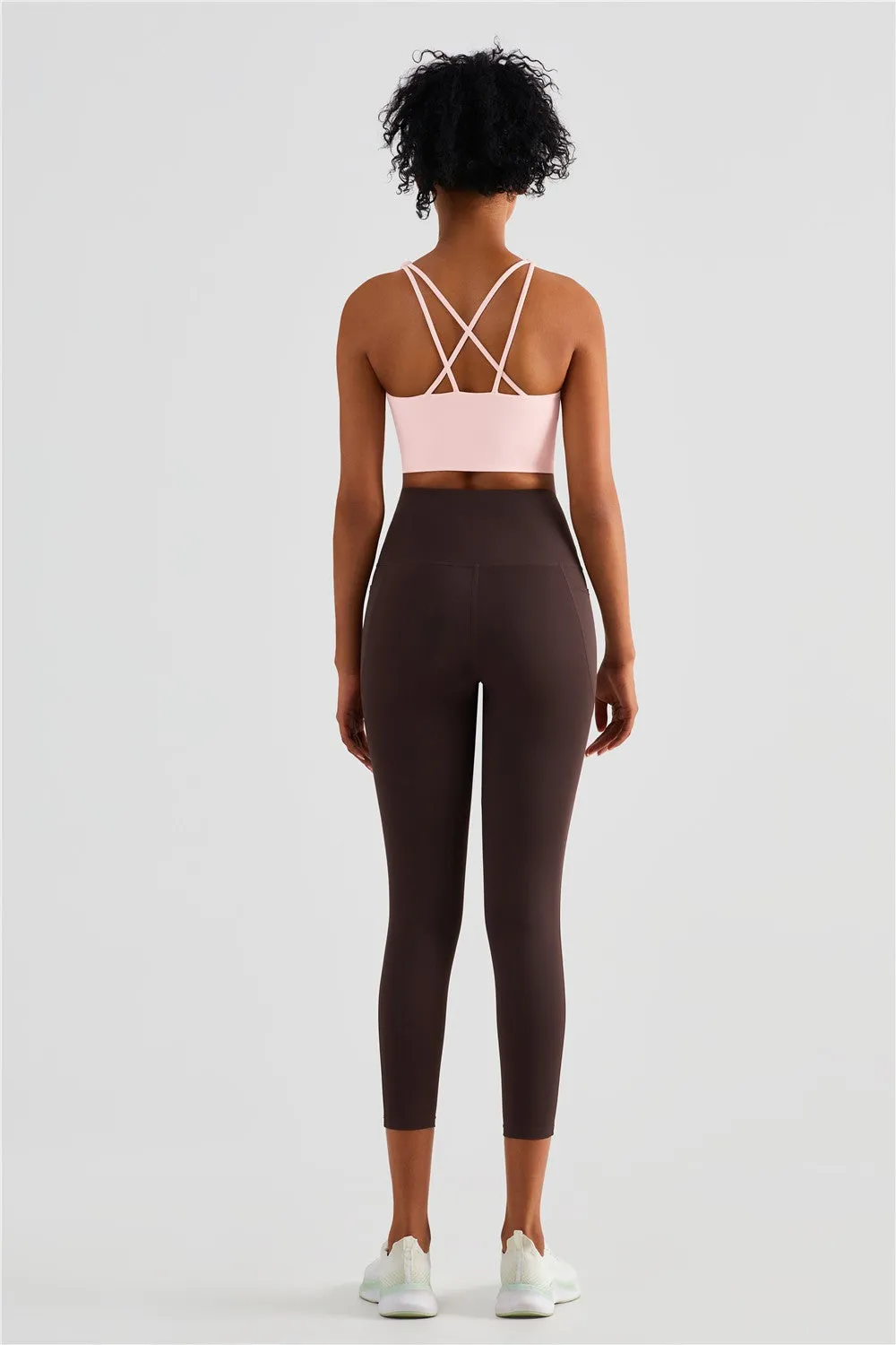 Soft Marshmallow Strappy Sports Bra