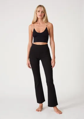 Solid Ponte Flared Legging