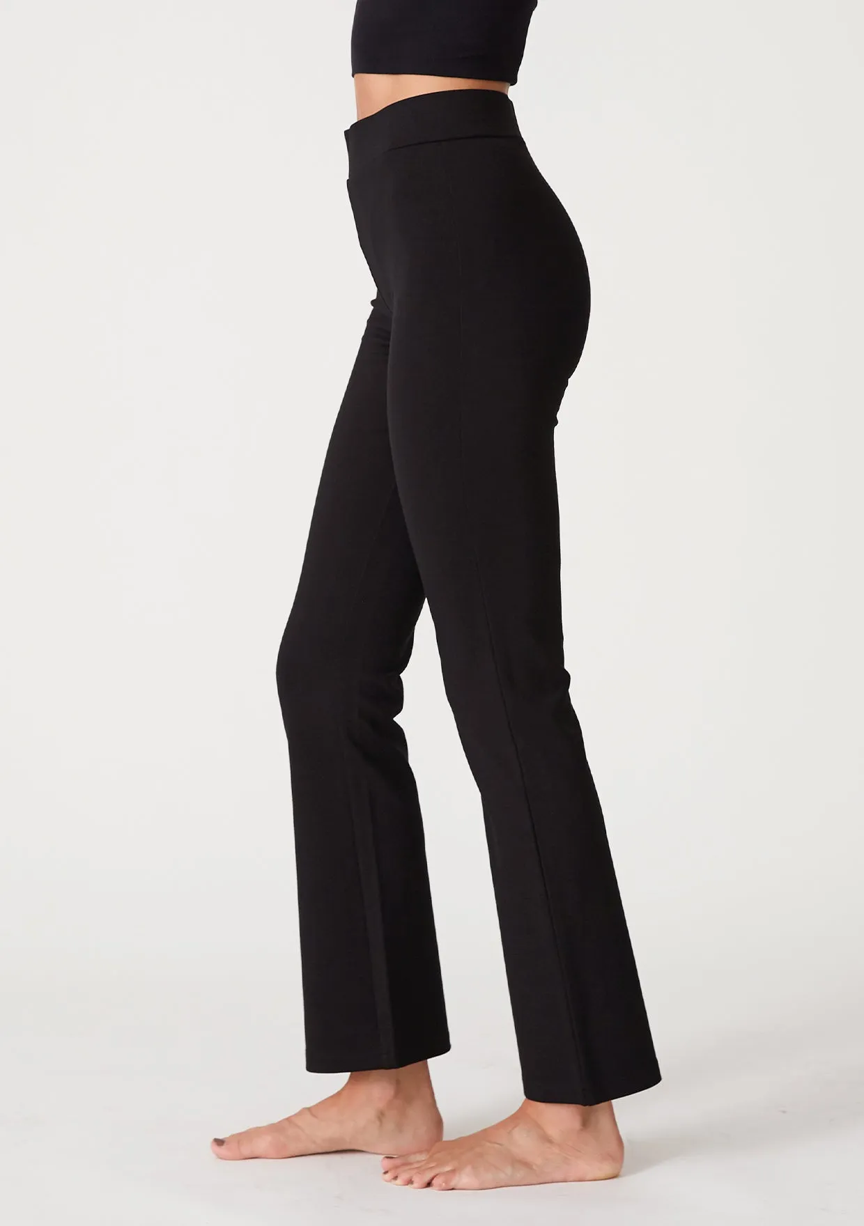 Solid Ponte Flared Legging