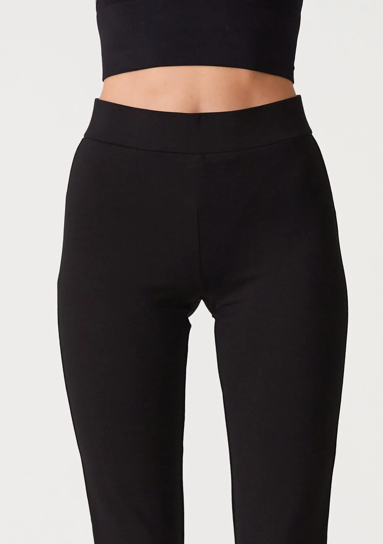 Solid Ponte Flared Legging