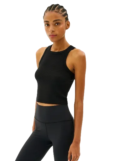 Splits59 Kiki Rib Crop Tank - Black