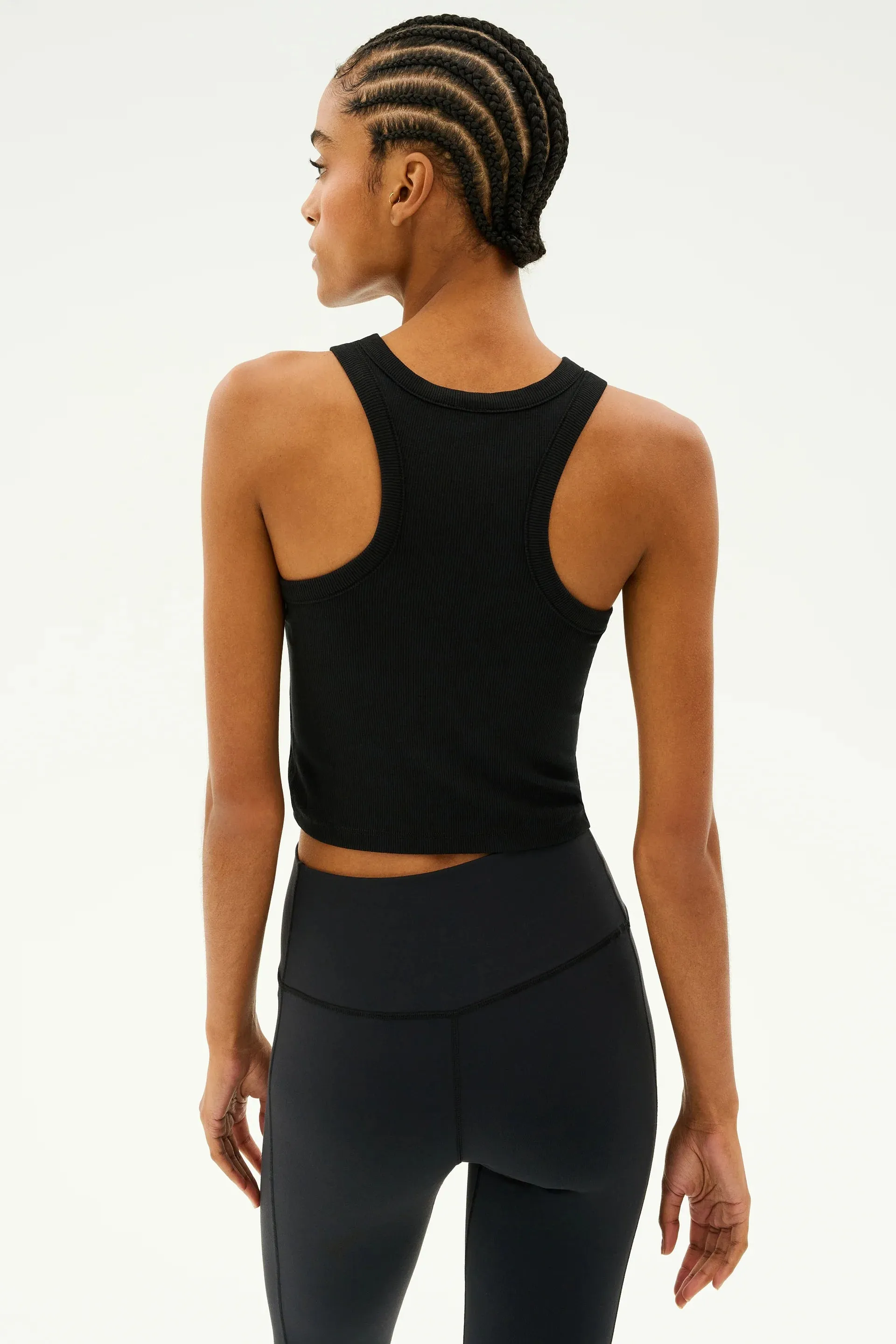 Splits59 Kiki Rib Crop Tank - Black