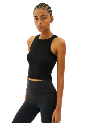 Splits59 Kiki Rib Crop Tank - Black