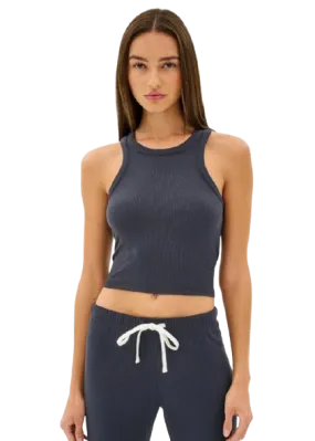 Splits59 Kiki Rib Crop Tank - Graphite