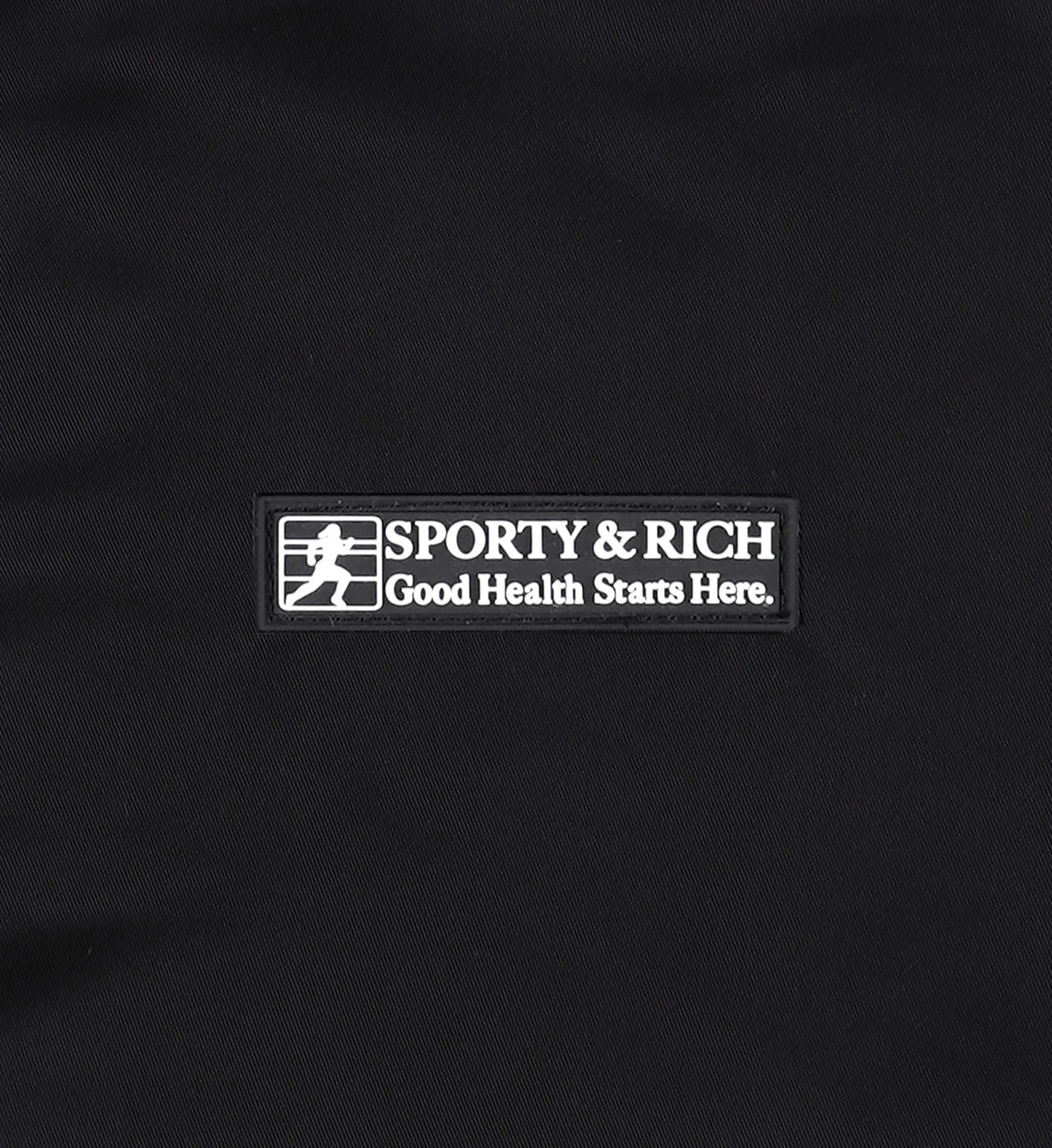 Sporty & Rich Good Health Nylon Shorts in Black
