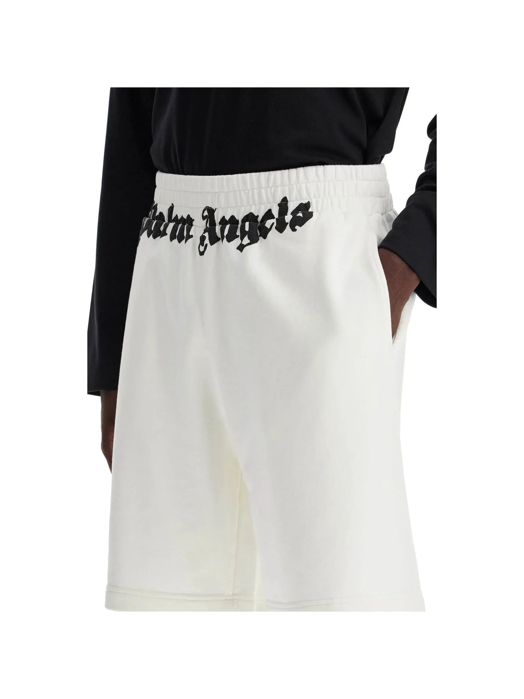 Sporty Logo Print Shorts