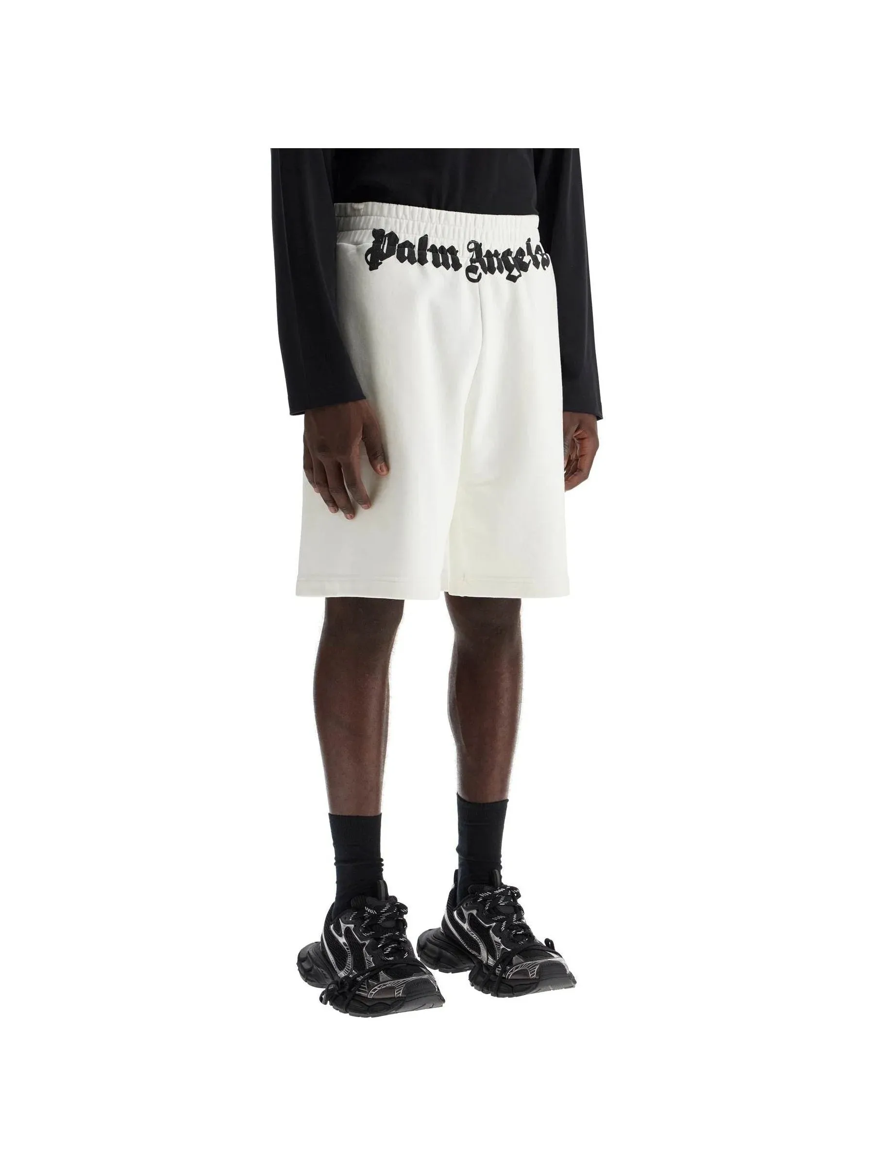 Sporty Logo Print Shorts