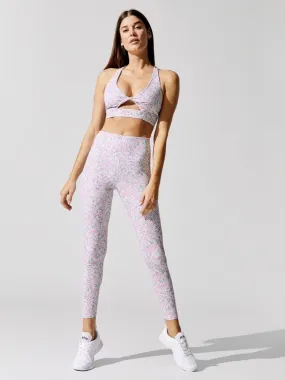 Summer Floral Elastic Breathable Tight Yoga Set