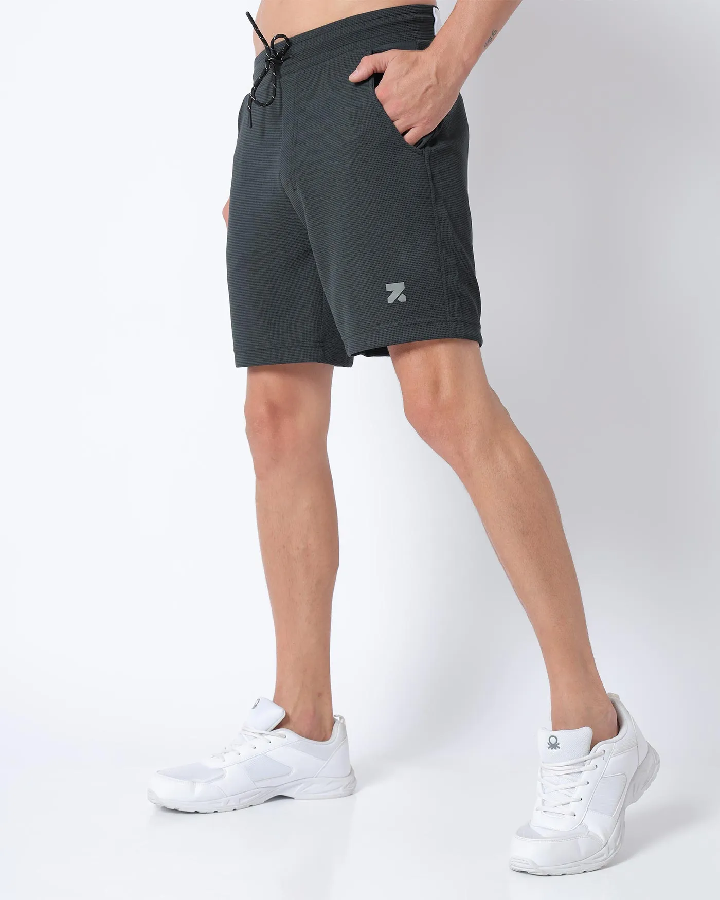 SuperVent Training Shorts with Towel Holder Forest-Black