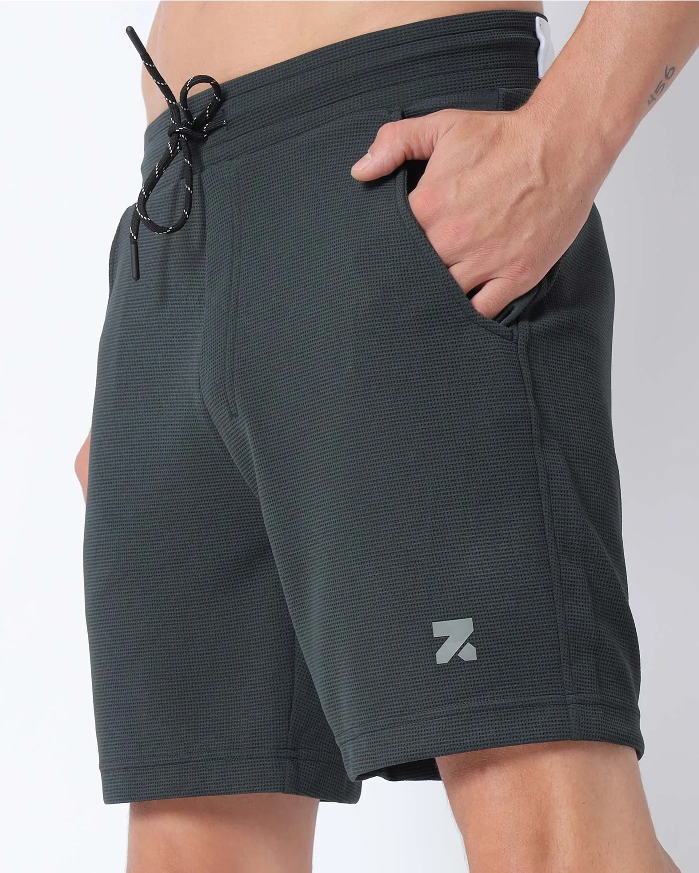 SuperVent Training Shorts with Towel Holder Forest-Black
