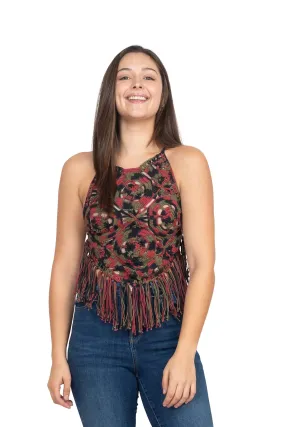 Tie-Dye Mandala Hlt Crochet Top