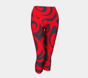 Tribal Scroll Yoga Leggings