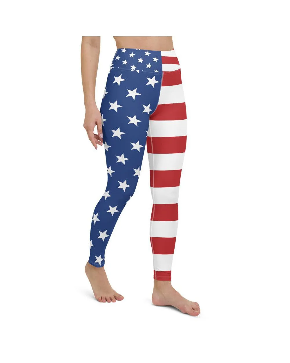 USA Stars & Stripes Yoga Pants