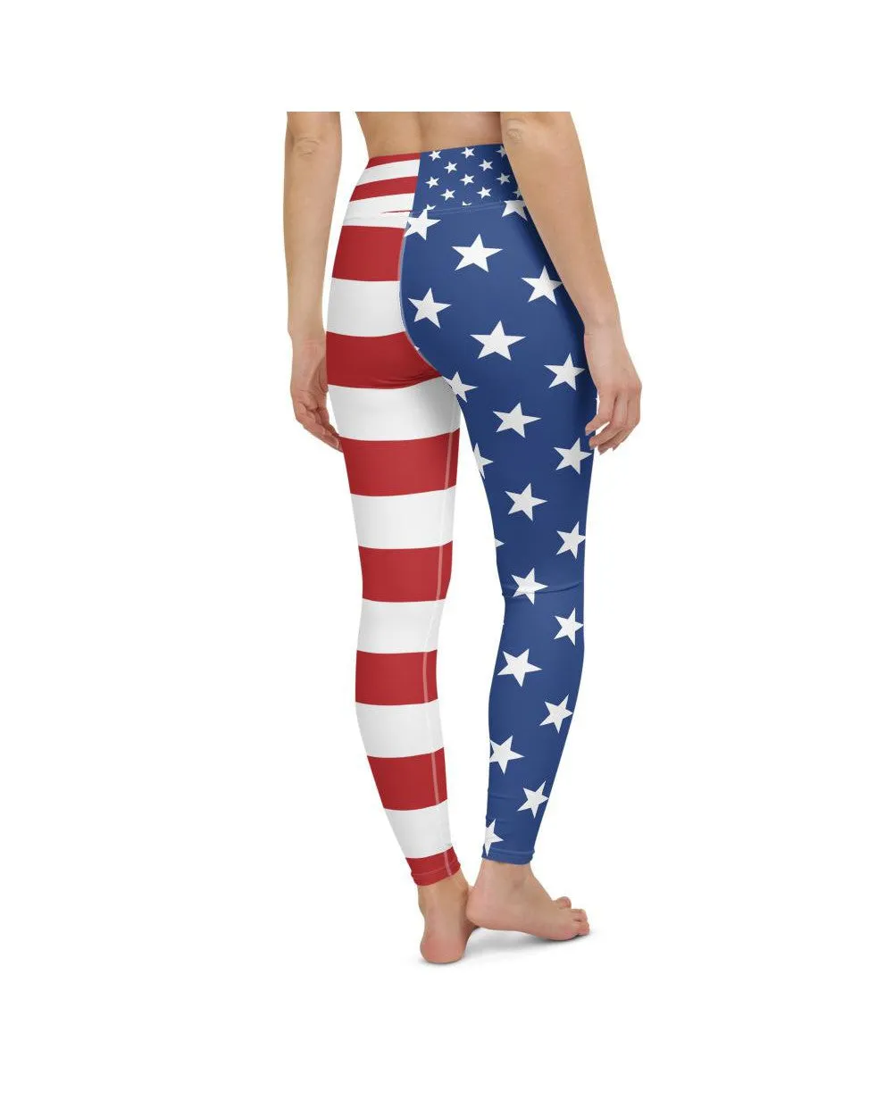 USA Stars & Stripes Yoga Pants